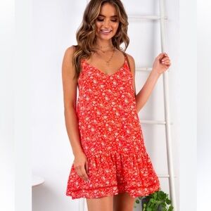 HELLO‎ MOLLY NORTHEM Nights Dress Red J6